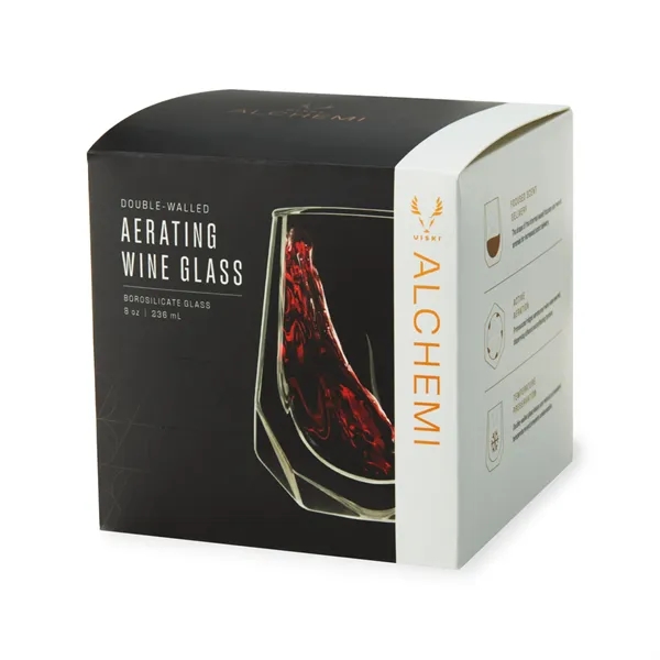 Viski® Alchemi Aerating Wine Tasting Glass - Viski® Alchemi Aerating Wine Tasting Glass - Image 1 of 8