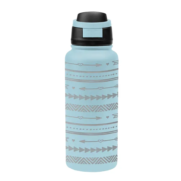 32 Oz. Full Laser Pop Sip Recycled Stainless Steel Bottle - 32 Oz. Full Laser Pop Sip Recycled Stainless Steel Bottle - Image 4 of 27