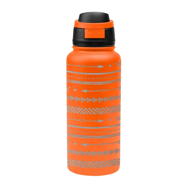 32 Oz. Full Laser Pop Sip Recycled Stainless Steel Bottle - 32 Oz. Full Laser Pop Sip Recycled Stainless Steel Bottle - Image 16 of 27