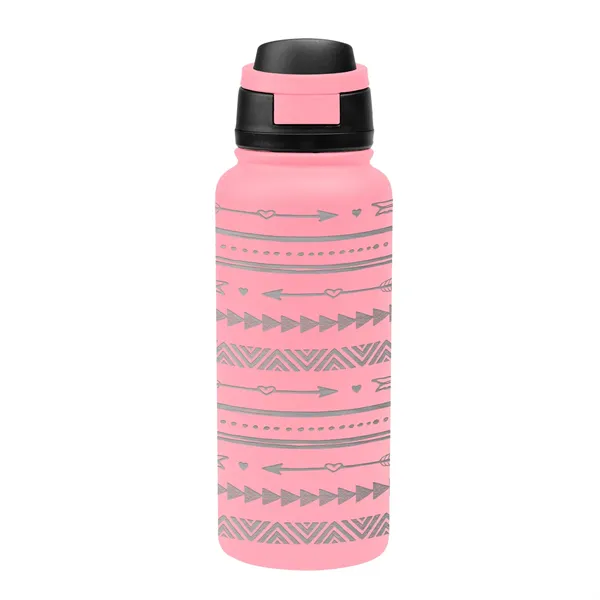 32 Oz. Full Laser Pop Sip Recycled Stainless Steel Bottle - 32 Oz. Full Laser Pop Sip Recycled Stainless Steel Bottle - Image 19 of 27
