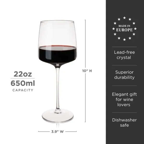 Viski® Reserve Julien Crystal Bordeaux Glass - Viski® Reserve Julien Crystal Bordeaux Glass - Image 5 of 5