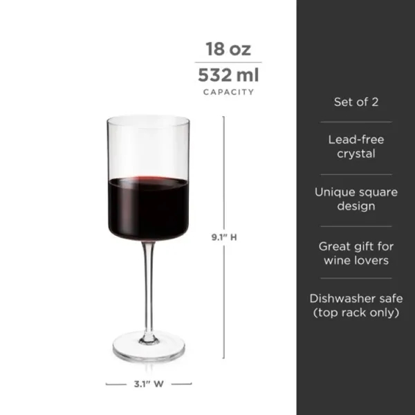 Viski® Laurel Red Wine Glass - Viski® Laurel Red Wine Glass - Image 7 of 7