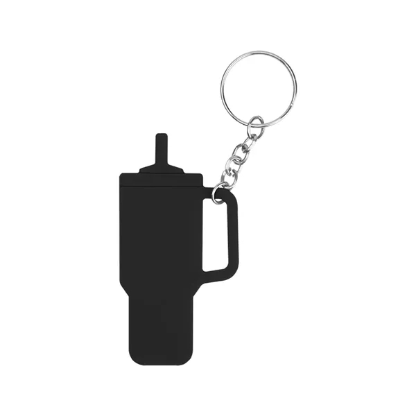 Custom Intrepid Tumbler Shaped Silicone Key Ring