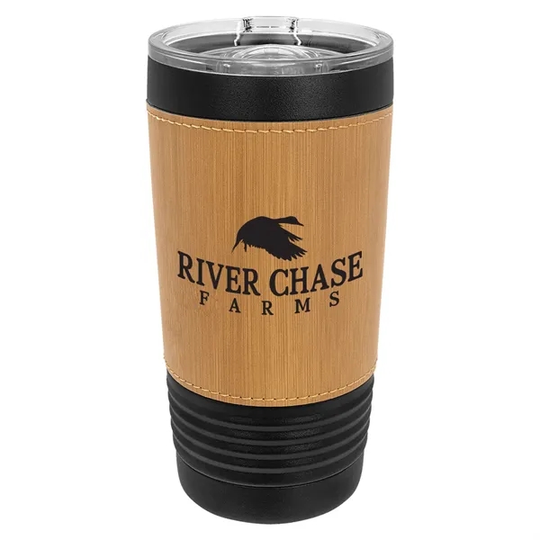 Polar Camel 20oz Leatherette/Black Stainless Steel Tumblers - Polar Camel 20oz Leatherette/Black Stainless Steel Tumblers - Image 2 of 15
