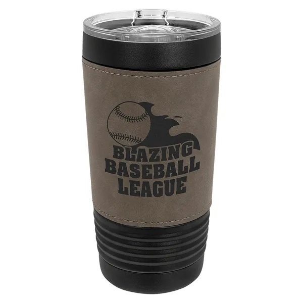 Polar Camel 20oz Leatherette/Black Stainless Steel Tumblers - Polar Camel 20oz Leatherette/Black Stainless Steel Tumblers - Image 6 of 15