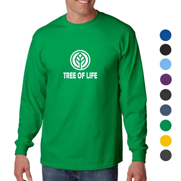 Gildan 6.1 oz 100% Preshrunk Cotton T-Shirt w/ Custom Logo - Gildan 6.1 oz 100% Preshrunk Cotton T-Shirt w/ Custom Logo - Image 0 of 22