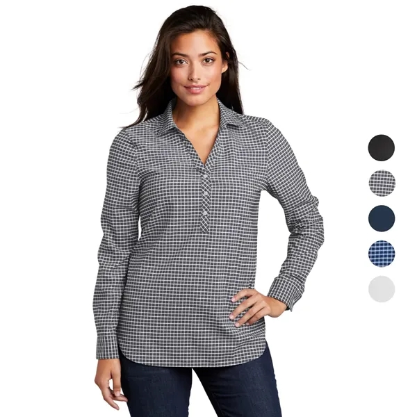 Port Authority Ladies City Stretch Tunic 3.7 oz Custom Shirt - Port Authority Ladies City Stretch Tunic 3.7 oz Custom Shirt - Image 0 of 21
