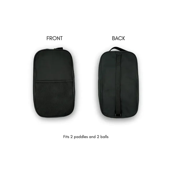 Custom Fiberglass Pickleball Paddle Set with Bag - Black - Custom Fiberglass Pickleball Paddle Set with Bag - Black - Image 5 of 6