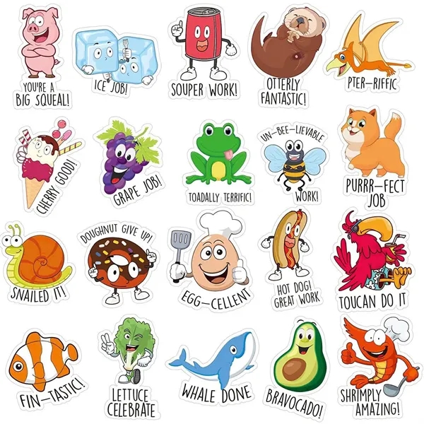 Waterproof Cartoon Stickers for Kids Classroom - Waterproof Cartoon Stickers for Kids Classroom - Image 1 of 10