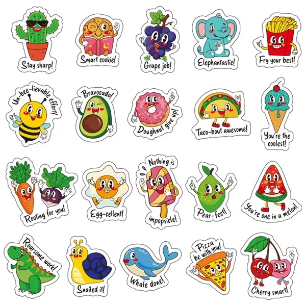 Waterproof Cartoon Stickers for Kids Classroom - Waterproof Cartoon Stickers for Kids Classroom - Image 2 of 10
