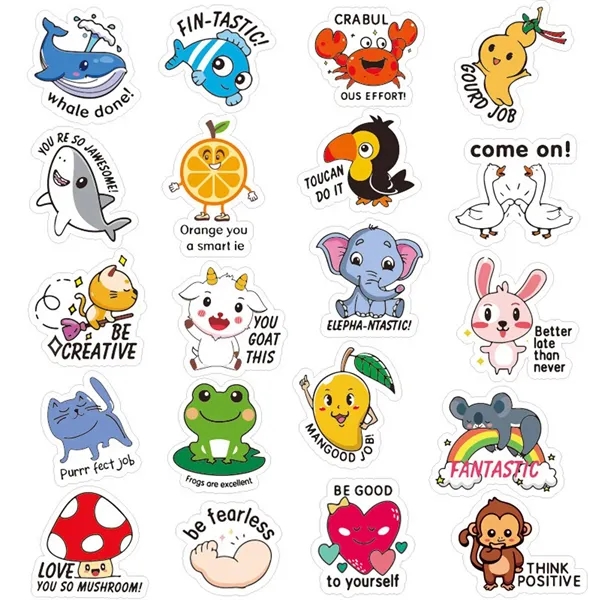 Waterproof Cartoon Stickers for Kids Classroom - Waterproof Cartoon Stickers for Kids Classroom - Image 4 of 10