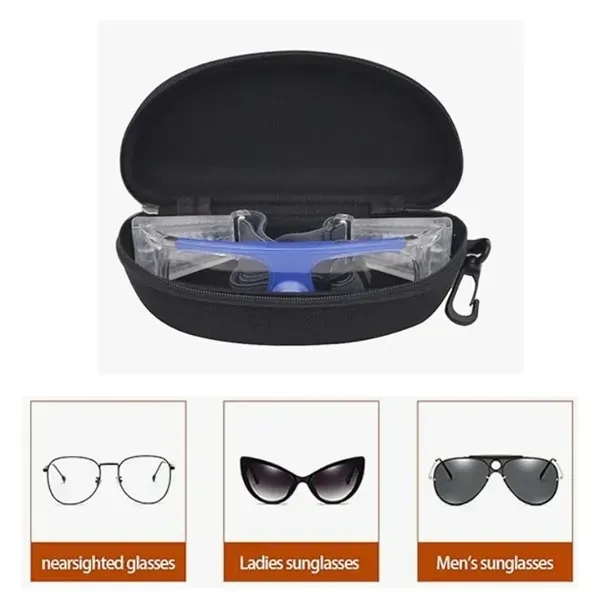 Portable Lightweight Sunglasses Case with Cleaning Cloth - Portable Lightweight Sunglasses Case with Cleaning Cloth - Image 4 of 5