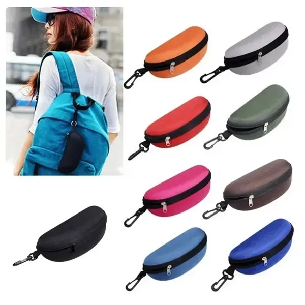 Portable Lightweight Sunglasses Case with Cleaning Cloth - Portable Lightweight Sunglasses Case with Cleaning Cloth - Image 5 of 5