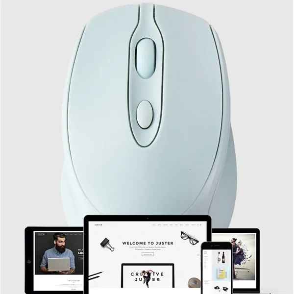 Rechargeable 2.4GHz USB Wireless Bluetooth Mouse - Rechargeable 2.4GHz USB Wireless Bluetooth Mouse - Image 4 of 5