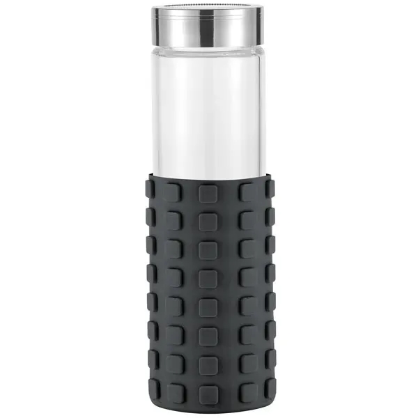 20 oz Silicone Grip Square Bottle - 20 oz Silicone Grip Square Bottle - Image 0 of 13