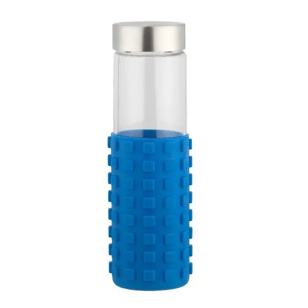 20 oz Silicone Grip Square Bottle - 20 oz Silicone Grip Square Bottle - Image 1 of 13