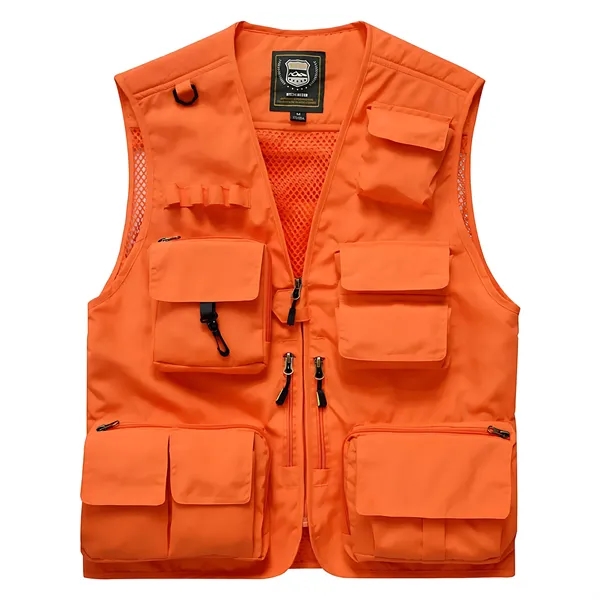 Multi-functional Outdoor Quick-Drying Vest w/ Mesh & Zipper - Multi-functional Outdoor Quick-Drying Vest w/ Mesh & Zipper - Image 2 of 7