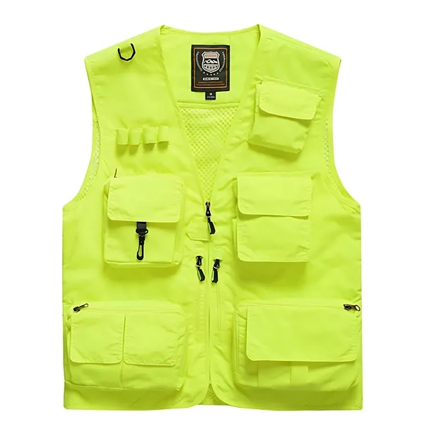 Multi-functional Outdoor Quick-Drying Vest w/ Mesh & Zipper - Multi-functional Outdoor Quick-Drying Vest w/ Mesh & Zipper - Image 4 of 7