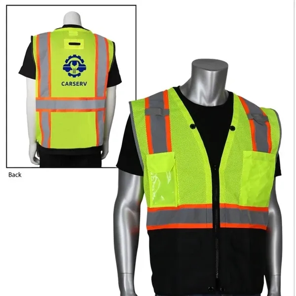 Two-Tone 11 Pocket Tech-Ready Mesh Surveyors Vest - Two-Tone 11 Pocket Tech-Ready Mesh Surveyors Vest - Image 0 of 1
