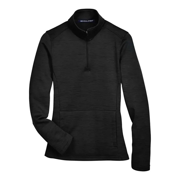 Devon & Jones Women's Newbury Melange Fleece Quarter-Zip ... - Devon & Jones Women's Newbury Melange Fleece Quarter-Zip ... - Image 1 of 8