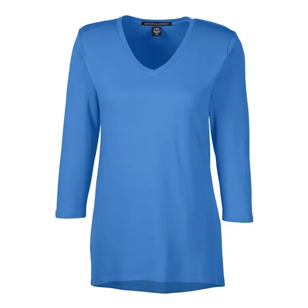 Devon & Jones Women's Perfect Fit™ Bracelet-Length V-Neck... - Devon & Jones Women's Perfect Fit™ Bracelet-Length V-Neck... - Image 2 of 5