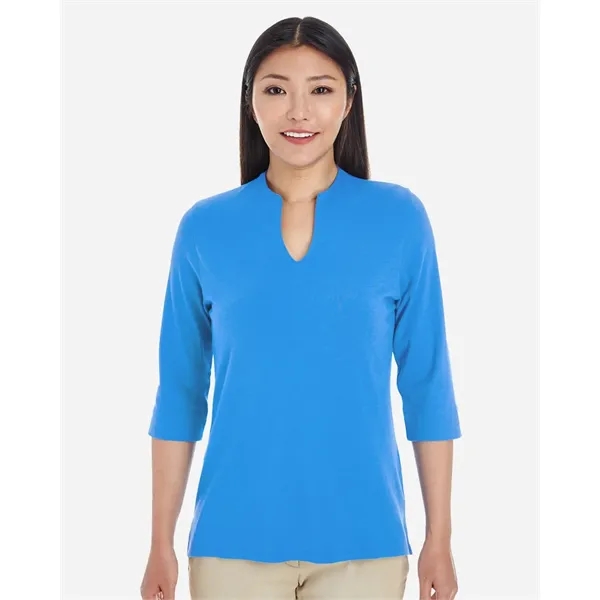 Devon & Jones Women's Perfect Fit™ Tailored Open Neckline... - Devon & Jones Women's Perfect Fit™ Tailored Open Neckline... - Image 0 of 2