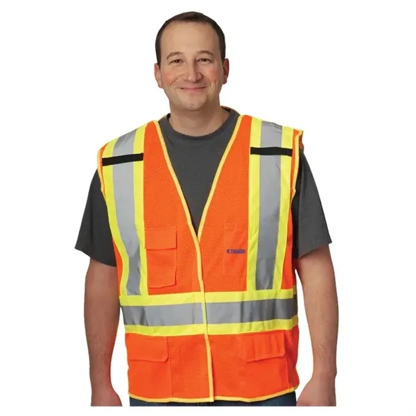 Custom X-Back Breakaway Two-Tone Mesh Vest