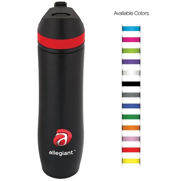 Custom 20 oz Persona® Wave Trail Vacuum Water Bottle