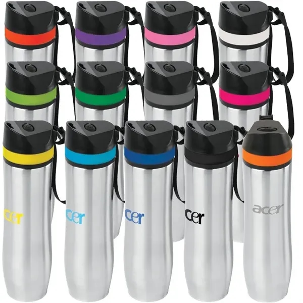 Custom 20 oz Persona® Wave Vacuum Water Bottle