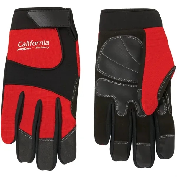 Custom Synthetic Leather Palm Mechanic Style Glove