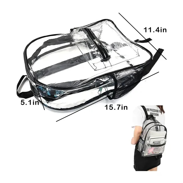 Large Clear PVC Backpack - Large Clear PVC Backpack - Image 1 of 1