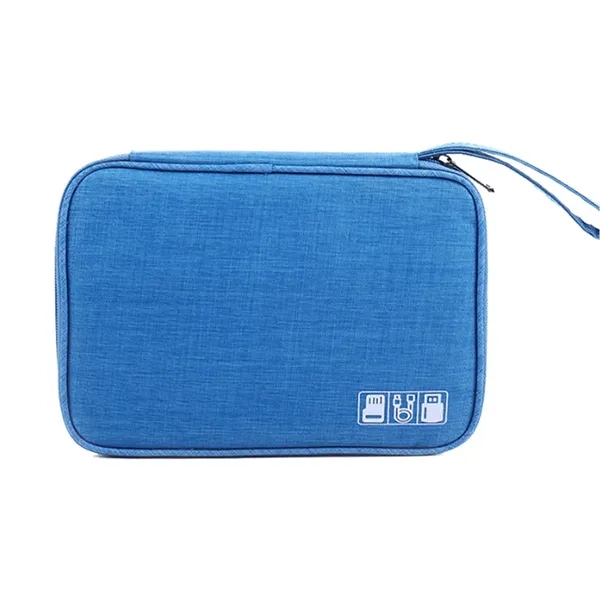 Heathered Electronic Cable Organizer Bag - Heathered Electronic Cable Organizer Bag - Image 1 of 6