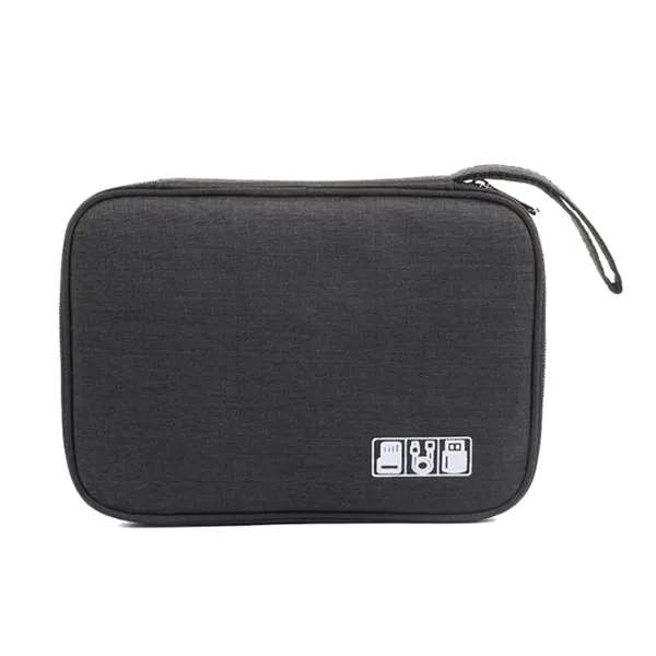 Heathered Electronic Cable Organizer Bag - Heathered Electronic Cable Organizer Bag - Image 2 of 6