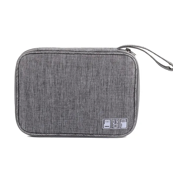 Heathered Electronic Cable Organizer Bag - Heathered Electronic Cable Organizer Bag - Image 3 of 6