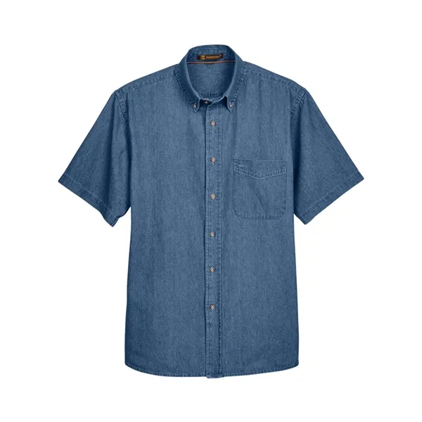 Harriton Men's Denim Shirt - Harriton Men's Denim Shirt - Image 3 of 4
