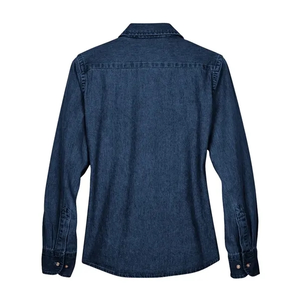 Harriton Women's Denim Shirt - Harriton Women's Denim Shirt - Image 2 of 6