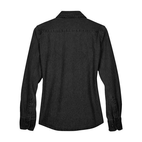 Harriton Women's Denim Shirt - Harriton Women's Denim Shirt - Image 6 of 6