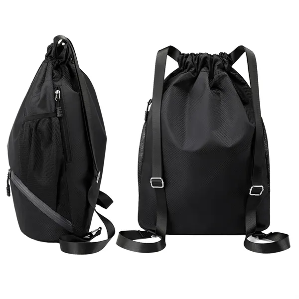 Large Capacity Sports Fitness Backpack Oxford Cloth - Large Capacity Sports Fitness Backpack Oxford Cloth - Image 3 of 5