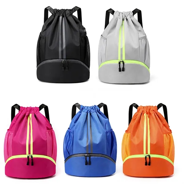 Large Capacity Sports Fitness Backpack Oxford Cloth - Large Capacity Sports Fitness Backpack Oxford Cloth - Image 5 of 5