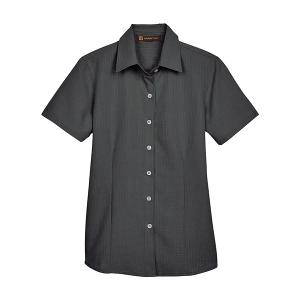 Harriton Women's Barbados Textured Camp Shirt - Harriton Women's Barbados Textured Camp Shirt - Image 1 of 20