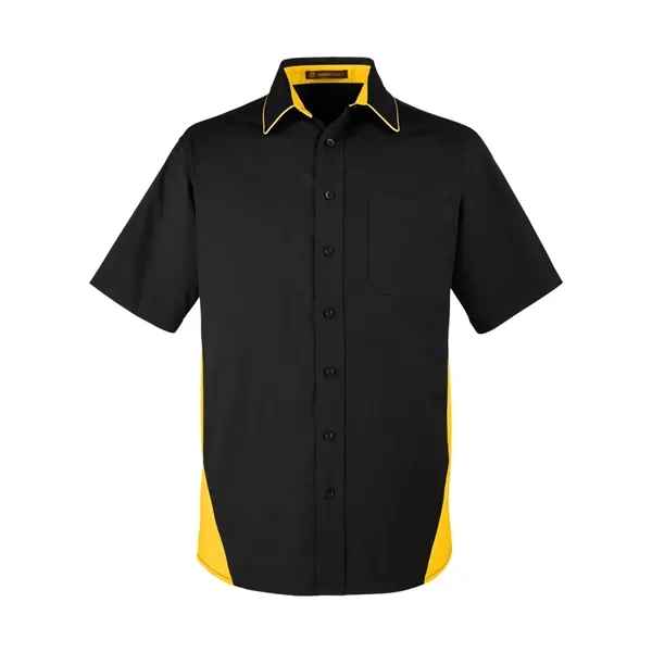 Harriton Men's Flash IL Colorblock Shirt - Harriton Men's Flash IL Colorblock Shirt - Image 3 of 12