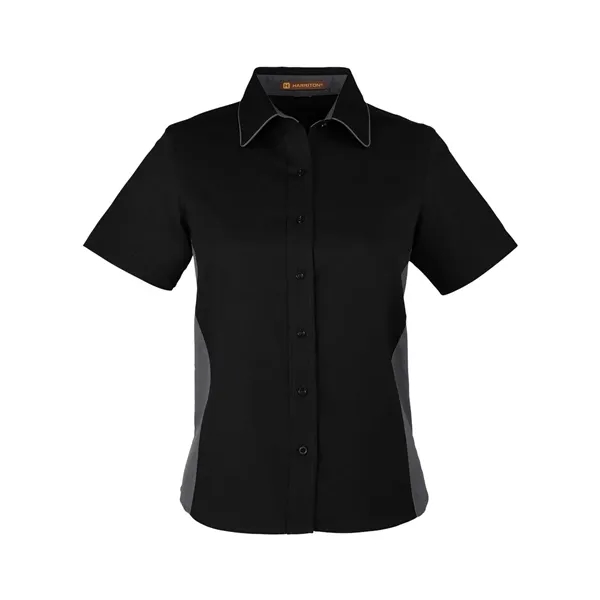 Harriton Women's Flash IL Colorblock Shirt - Harriton Women's Flash IL Colorblock Shirt - Image 1 of 12