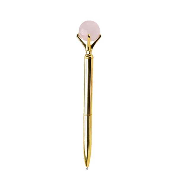Promotional Crystal Ball Metal Ballpoint Pen - Promotional Crystal Ball Metal Ballpoint Pen - Image 2 of 3