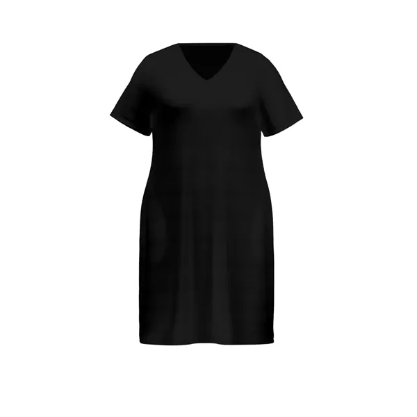 DTF Custom Plus Size V-Neck Dress with Pockets - No MOQ - DTF Custom Plus Size V-Neck Dress with Pockets - No MOQ - Image 2 of 4