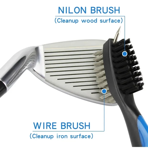 Golf Club Cleaning Brush With Keychain - Golf Club Cleaning Brush With Keychain - Image 2 of 6
