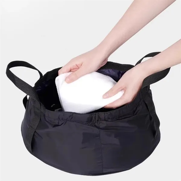 Outdoor Products Portable Folding Basin Bucket - Outdoor Products Portable Folding Basin Bucket - Image 4 of 8