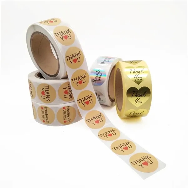 Embossed Hot-Stamped Self-Adhesive Label Sticker - Embossed Hot-Stamped Self-Adhesive Label Sticker - Image 0 of 2