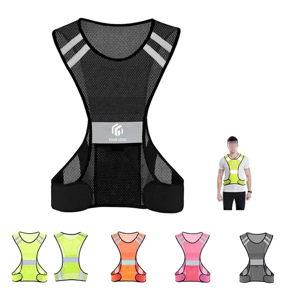 Night Sports Running Cycling Worker Safety Reflective Vest - Night Sports Running Cycling Worker Safety Reflective Vest - Image 0 of 4