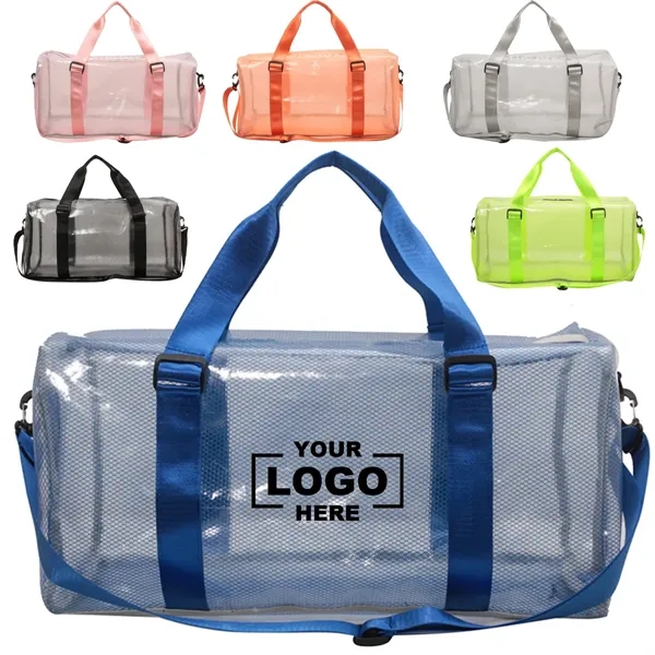 Waterproof PVC Transparent Travel Bag Large Capacity - Waterproof PVC Transparent Travel Bag Large Capacity - Image 0 of 9