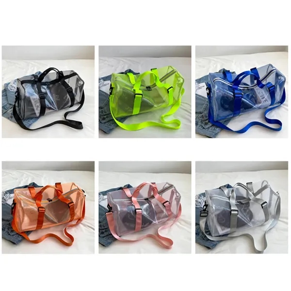 Waterproof PVC Transparent Travel Bag Large Capacity - Waterproof PVC Transparent Travel Bag Large Capacity - Image 4 of 9